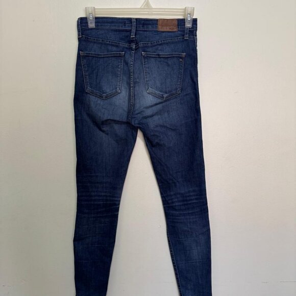 Madewell 10" High-Rise Skinny Jeans in Hayes Wash/Blue color Style F4684 - Picture 13 of 14